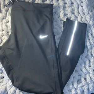 Nike Dri Fit Leggings With Zippers on Ankles